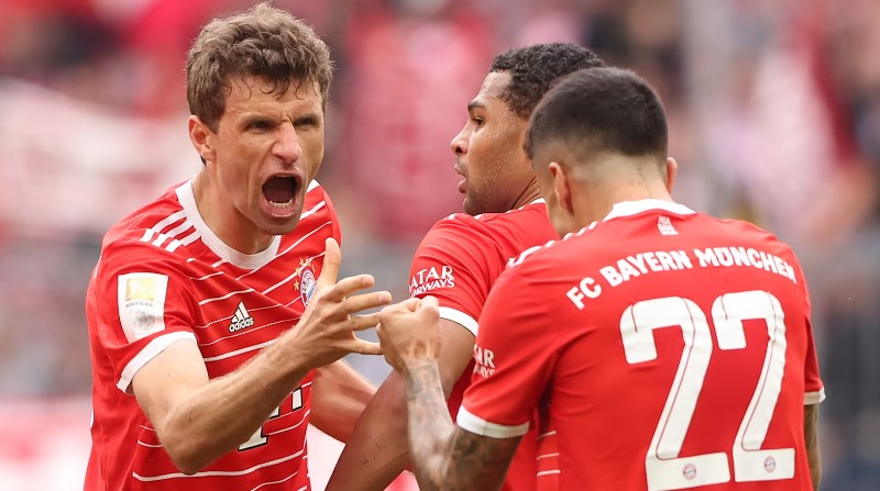 Thomas Muller đã 34 tuổi và không còn đỉnh cao. Ảnh: CLB Bayern Munich