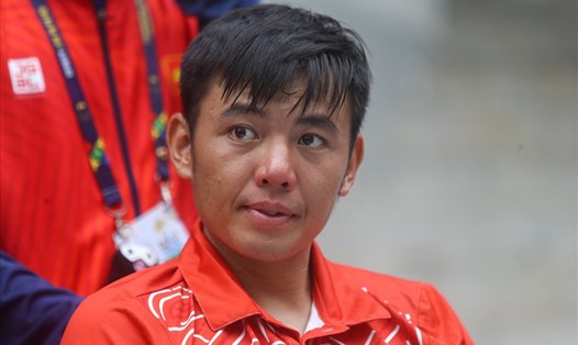 Lý Hoàng Nam không thể bảo vệ thành công tấm huy chương vàng nội dung đơn nam tại SEA Games. Ảnh: Thanh Vũ