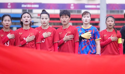 Tuyển nữ Việt Nam đứng trước cơ hội vô địch SEA Games lần thứ 4 liên tiếp. Ảnh: Nguyễn Đăng