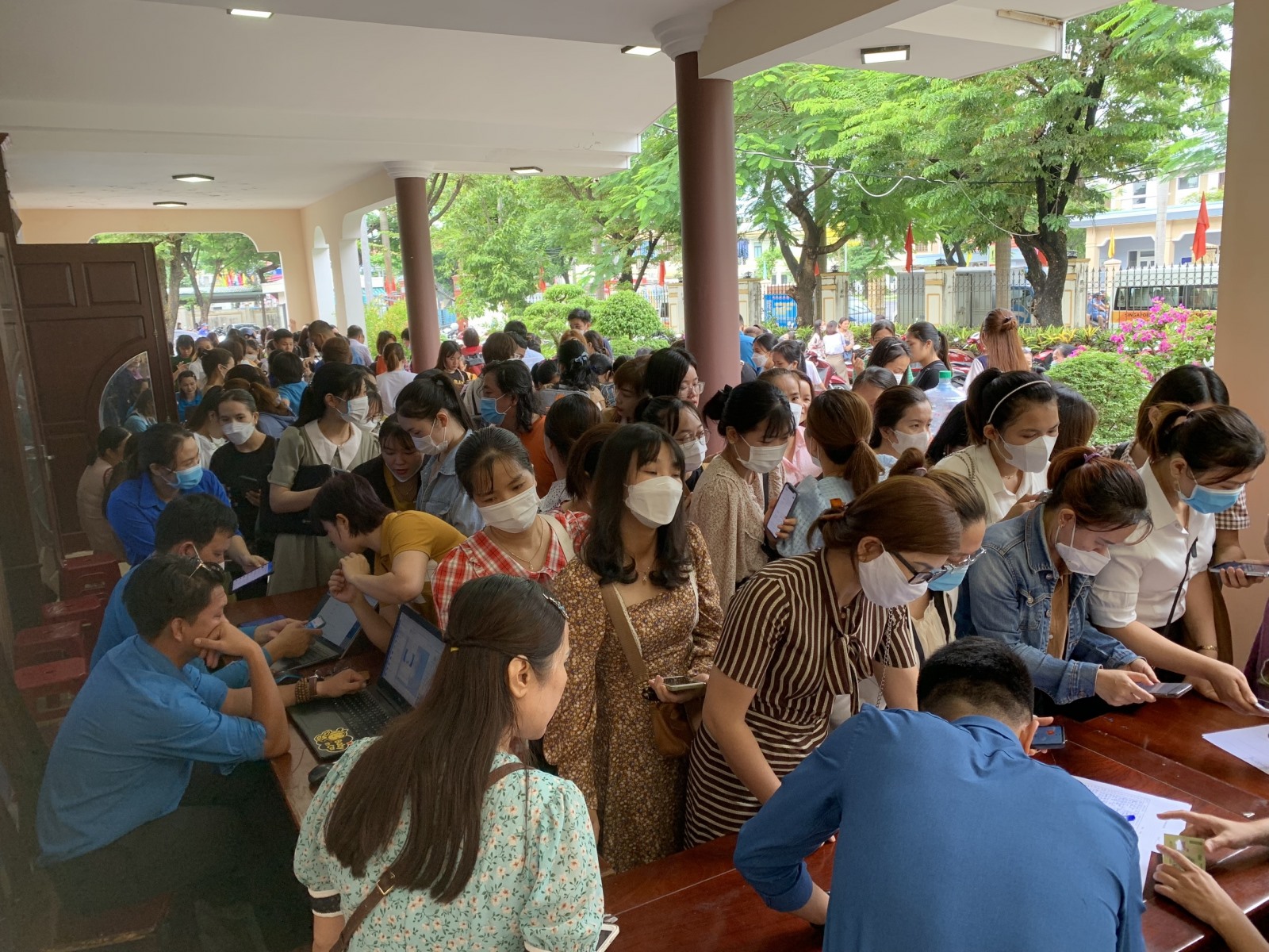 LĐLĐ thành phố Đà Nẵng tổ chức Ngày hội Cập nhật sáng kiến tại quận Cẩm Lệ. Ảnh: Tường Minh