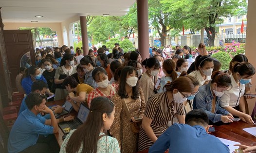 LĐLĐ thành phố Đà Nẵng tổ chức Ngày hội Cập nhật sáng kiến tại quận Cẩm Lệ. Ảnh: Tường Minh