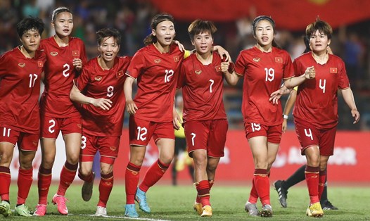 Tuyển nữ Việt Nam sẽ có lần đầu tiên dự World Cup nữ. Ảnh: Thanh Vũ.