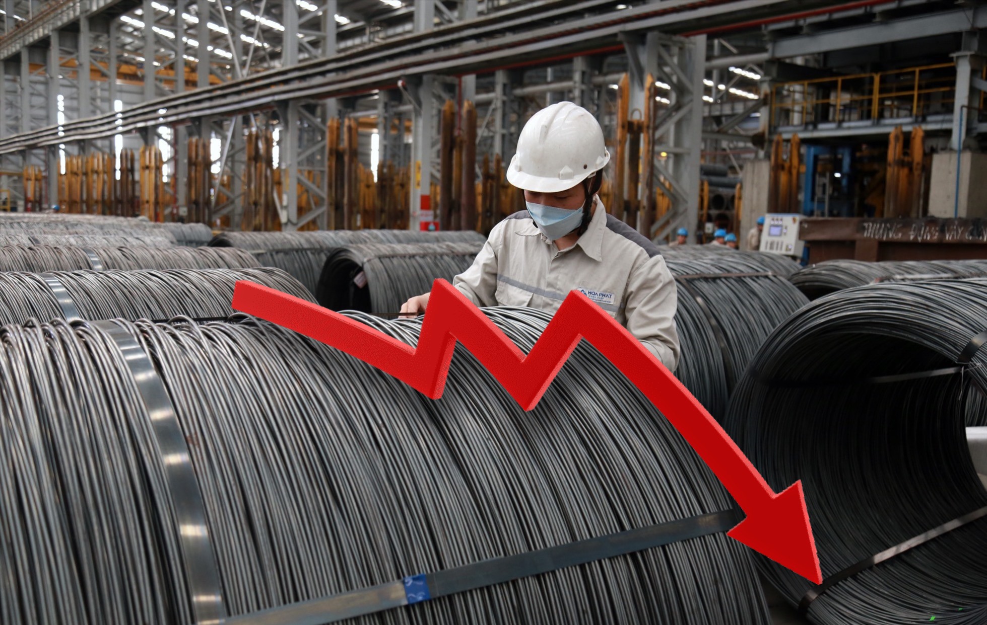 Lợi nhuận ròng quý I/2023 của các nhà sản xuất thép, hoá chất và chứng khoán niêm yết sụt giảm. Đồ hoạ: Đức Mạnh