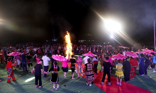 Khai mạc Lễ hội chợ Phong lưu Khâu Vai năm 2023. Ảnh: Kim Tiến