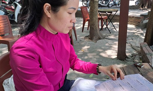 Chị Trần Thị Kim Oanh là nạn nhân của lừa xuất khẩu lao động. 
Ảnh: Minh Hạnh
