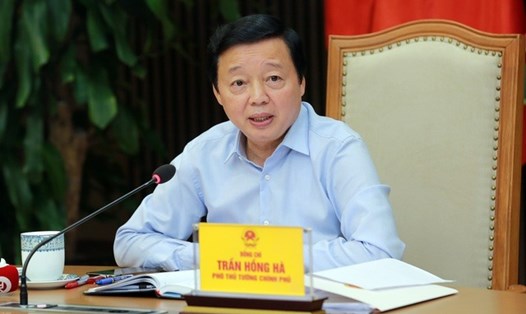 Phó Thủ tướng Trần Hồng Hà kết luận cuộc họp. Ảnh: VPCP