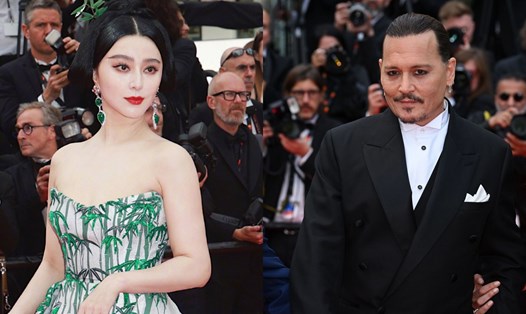 Phạm Băng Băng và Johnny Depp tại khai mạc LHP Cannes. Ảnh: Variety