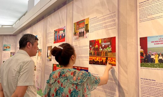 Triển lãm giới thiệu 133 tấm gương học tập và làm theo Bác Hồ. Ảnh: Bảo tàng Hồ Chí Minh