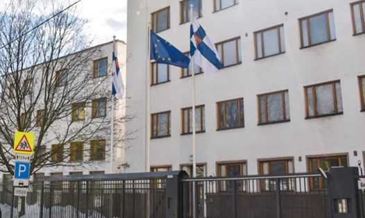 Đại sứ quán Phần Lan ở Mátxcơva, Nga. Ảnh: AFP