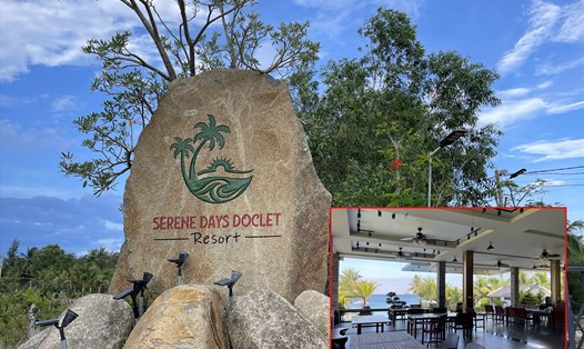 Resort Serene day Doclet không được phép đón khách du lịch. Ảnh: Hữu Long