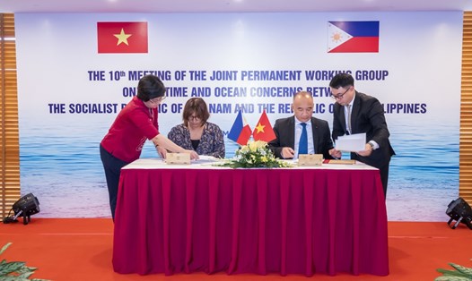 Việt Nam và Philippines đánh giá tình hình phức tạp trên Biển Đông trong thời gian qua. Ảnh: Bộ Ngoại giao