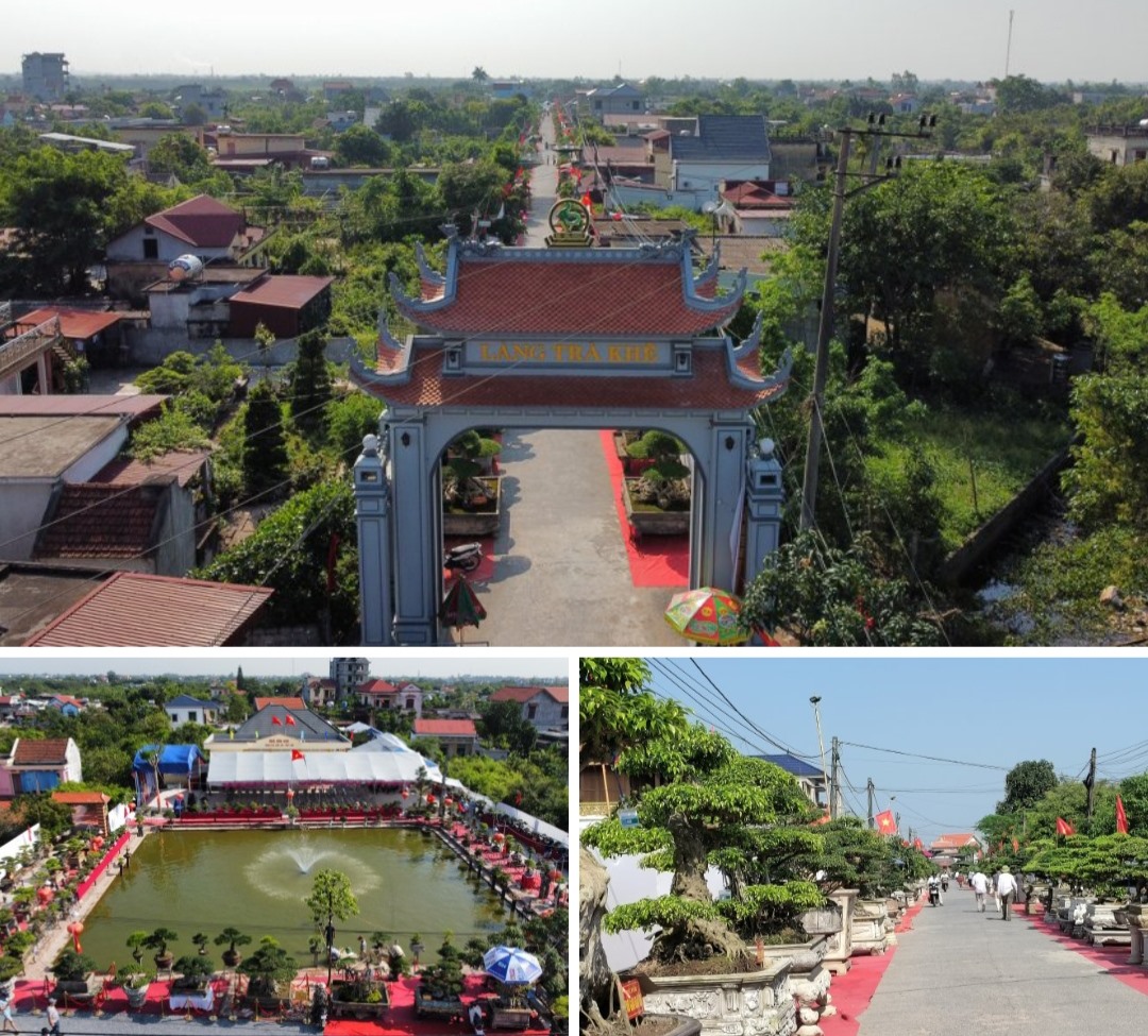 Không gian rộng lớn, trải dài tại triển lãm sinh vật cảnh làng Trà Khê (Thái Bình) 2023. Ảnh: Trung Du