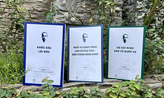 3 tác phẩm trong "Tủ sách Di sản Hồ Chí Minh”. Ảnh: Nhà xuất bản cung cấp