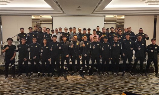 U22 Malaysia chốt danh sách đội hình dự SEA Games 32 muộn nhất so với các đội khác tại bảng B. Ảnh: FAM