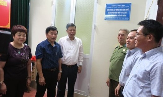 Khánh thành nhà ở cho gia đình người có công theo Nghị quyết 32 tại quận Lê Chân. Ảnh: Cổng TTĐT Hải Phòng