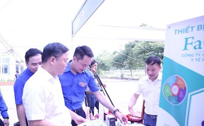 Nhiều hoạt động của Ngày hội “Thanh niên công nhân - Lan tỏa năng lượng tích cực”. Ảnh: Ái Vân