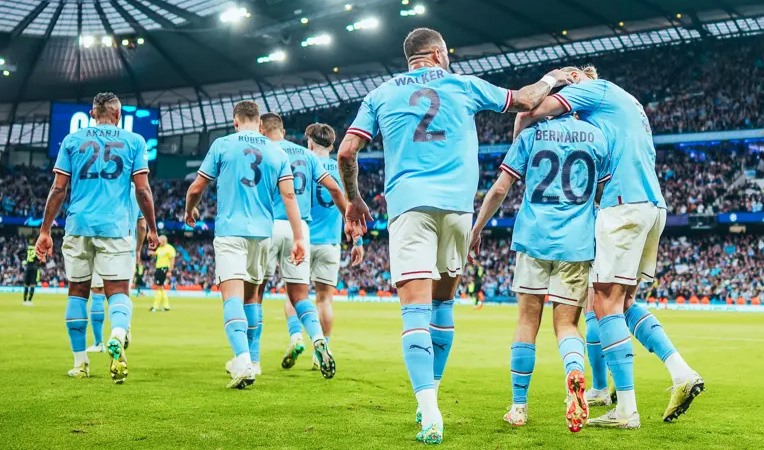 Man City thể hiện sức mạnh hủy diệt ở mọi đấu trường. Ảnh: CLB Man City