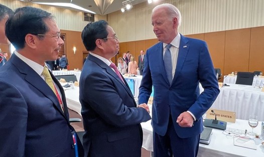 Thủ tướng Phạm Minh Chính và Tổng thống Joe Biden. Ảnh: VGP