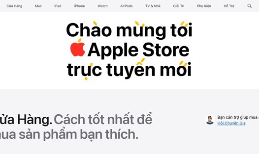 Apple cho ra mắt cửa hàng trực tuyến tại Việt Nam. Ảnh: Chụp màn hình