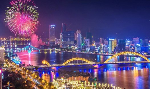 Cầu Rồng dừng phun lửa vào Lễ hội pháo hoa quốc tế Đà Nẵng (DIFF) 2023. Ảnh: Ban tổ chức