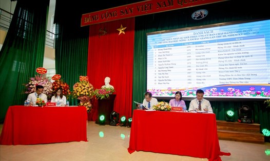Công đoàn Trường Đại học Nông - Lâm Bắc Giang tổ chức Đại hội lần thứ III, nhiệm kỳ 2023 – 2028 vào ngày 21.5. Ảnh: CĐCS