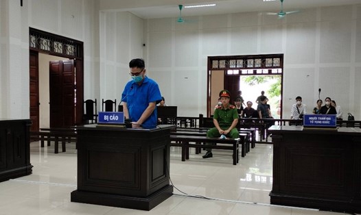 Bị cáo Vũ Huy Toàn tại tòa. Ảnh: CA Quảng Ninh