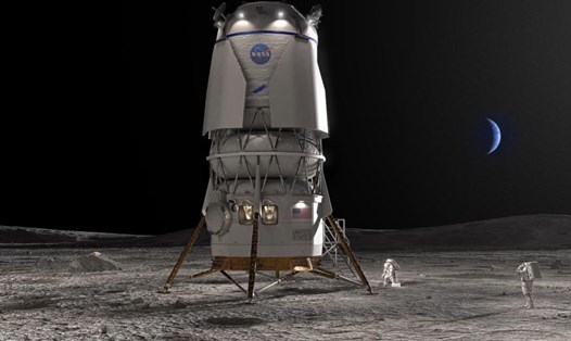 Blue Origin đã được NASA chọn cho nhiệm vụ đổ bộ Mặt trăng Artemis thứ ba. Ảnh: Blue Origin