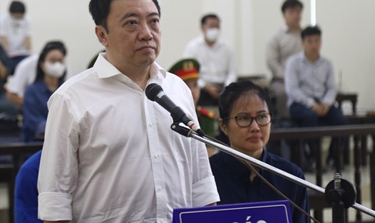 Bị cáo Phan Huy Anh Vũ - cựu Giám đốc Bệnh viện Đa khoa Đồng Nai tại phiên toà phúc thẩm. Ảnh: Việt Dũng
