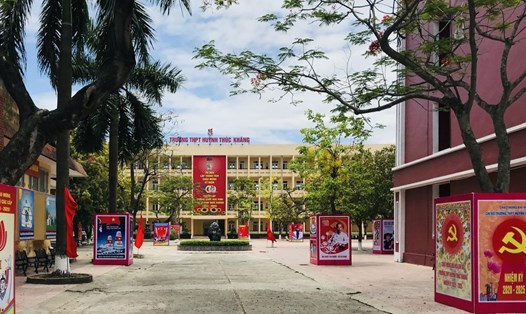 Trường THPT Huỳnh Thúc Kháng có tỉ lệ chọi trong kì thi tuyển sinh lớp 10 cao nhất tỉnh Nghệ An. Ảnh: Hải Đăng