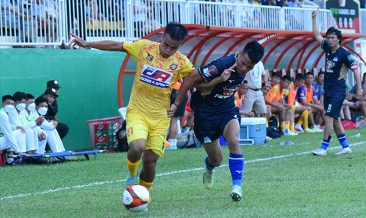 Thanh Hoá dẫn đầu bảng xếp hạng V.League với chuỗi trận bất bại liên tiếp. Ảnh: Anh Minh