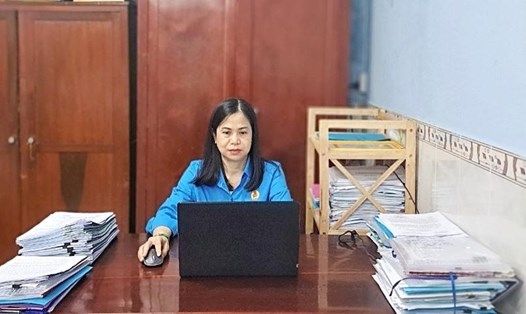 Chủ tịch Công đoàn Viên chức tỉnh Vĩnh Long - Nguyễn Thị Mỹ Dung. Ảnh: CĐVCVL