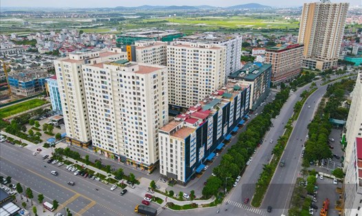Khu vực tập trung nhiều dự án nhà ở xã hội nằm trên trục đường đẹp nhất TP Bắc Ninh, tỉnh Bắc Ninh. Ảnh: Trần Tuấn