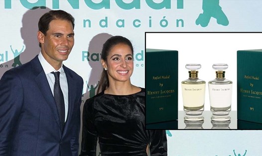 Rafael Nadal và vợ Maria Francisca Perello cùng nhau thiết kế loại nước hoa cao cấp mới nhất. Ảnh: Sports Tiger