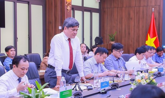 Đồng chí Trần Thanh Nam – Thứ trưởng Bộ Nông nghiệp & Phát triển nông thôn phát biểu tại buổi Lế ký kết Thỏa thuận hợp tác. Nguồn: Agribank