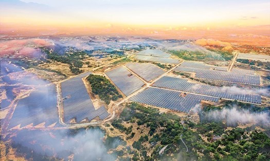 Một dự án điện mặt trời ở miền Trung. Ảnh: EVN