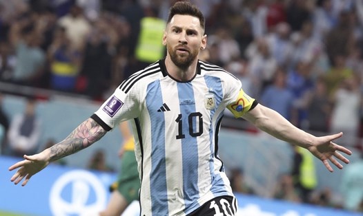Messi cùng tuyển Argentina sẽ thi đấu giao hữu với tuyển Indonesia vào tối 19.6. Ảnh: Xinhua