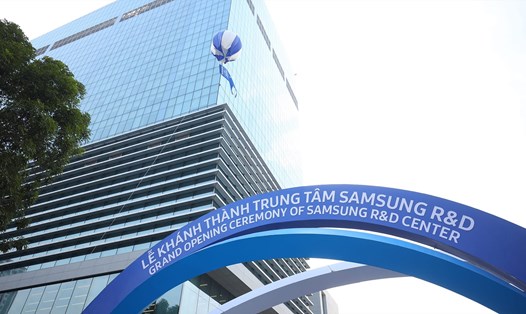 Samsung khánh thành Trung tâm Nghiên cứu và Phát triển (R&D) trị giá 220 triệu USD tại Hà Nội cuối năm 2022.  Ảnh: Samsung Vietnam R&D