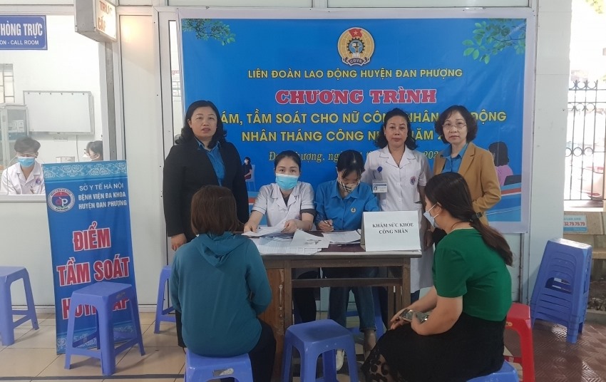 Khám sức khỏe miễn phí cho 5.000 công nhân Hà Nội