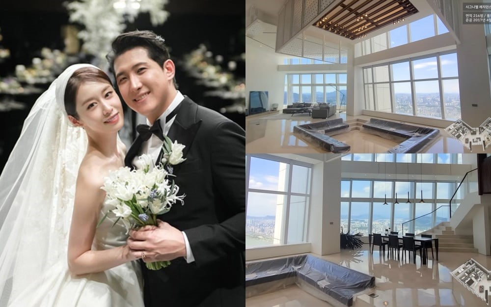 Căn hộ trị giá 27,9 triệu USD của Jiyeon T-ara và Hwang Jae Gyun. Ảnh: AllKpop.