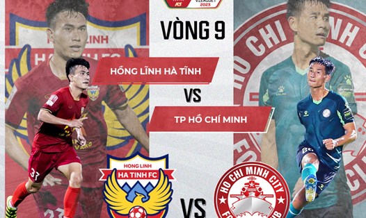 Câu lạc bộ Hà Tĩnh đón tiếp TPHCM tại vòng 9 V.League 2023. Ảnh: FPT Play