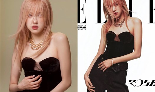 Rosé (Blackpink) là ngôi sao trang bìa tạp chí Elle Korea số tháng 6.2023. Ảnh: Elle