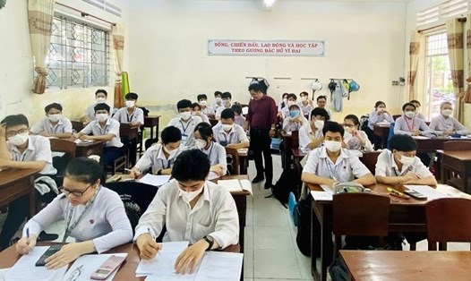 Các trường THPT tại tỉnh Cà Mau dồn sức ôn thi tốt nghiệp THPT năm 2023. Ảnh: Nhật Hồ