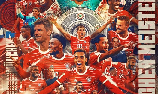 Bayern Munich vô địch Bundesliga 2022-2023. Ảnh: FCBM.
