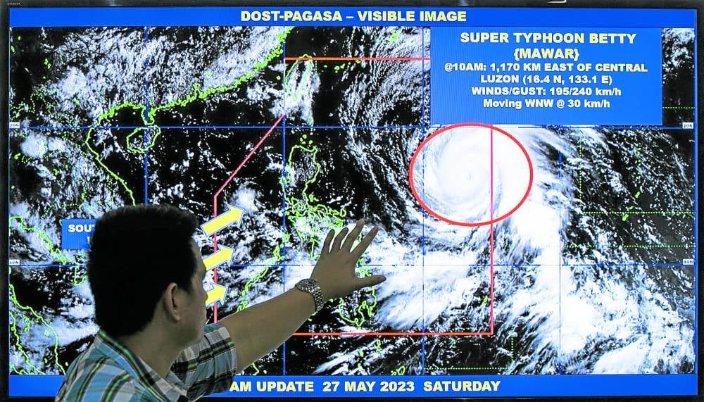 Siêu bão Mawar mạnh nhất thế giới năm 2023 sắp đổ bộ Philippines