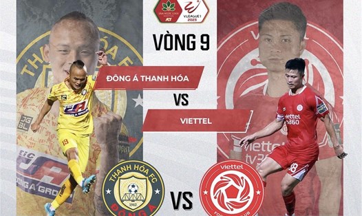 Câu lạc bộ Thanh Hoá tiếp đón Viettel trên sân nhà tại vòng 9 V.League 2023. Ảnh: FPT Play