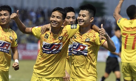 Thanh Hoá giữ ngôi đầu bảng xếp hạng V.League 2023 sau vòng 9. Ảnh: Lan Hương