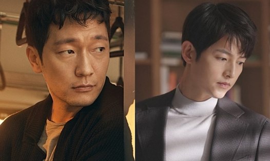 Son Seok Gu - Song Joong Ki cạnh tranh thứ hạng trên bảng xếp hạng diễn viên điện ảnh. Ảnh: Nhà sản xuất JTBC, Instagram Song Joong Ki