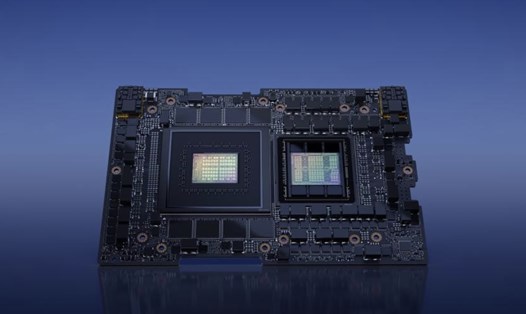 Siêu máy tính DGX GH200 sử dụng Hệ thống chuyển mạch NVLink mới để cho phép 256 siêu chip GH200 Grace Hopper hoạt động song song như một GPU duy nhất. Ảnh: NVIDIA
