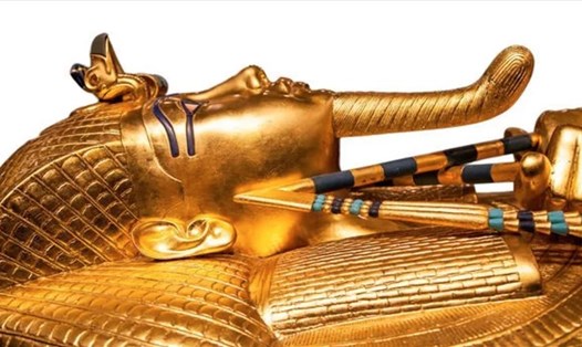Mặt nạ vàng xác ướp Pharaoh Ai Cập Tutankhamen. Ảnh: Wiki