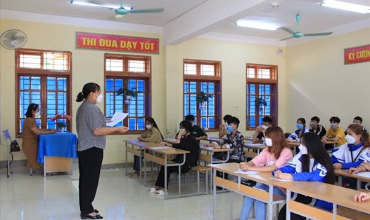 Thí sinh tham dự kỳ thi tốt nghiệp THPT năm 2022. Ảnh: Khánh Linh